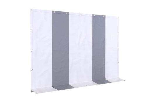 Partytent eindwand 3 meter | Met ritsen | PVC