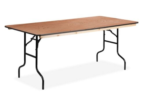 Rechthoekige klaptafel 183x76cm | houten blad