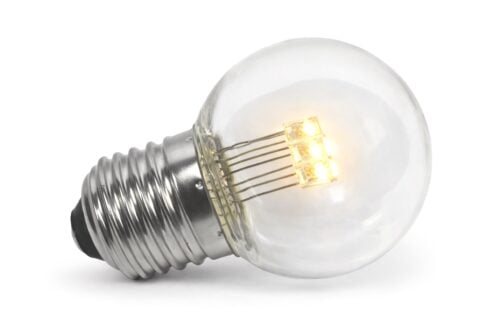 Led lamp Warm wit | Heldere kap | 1 watt - IP65