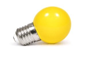 led lamp geel e27 fitting