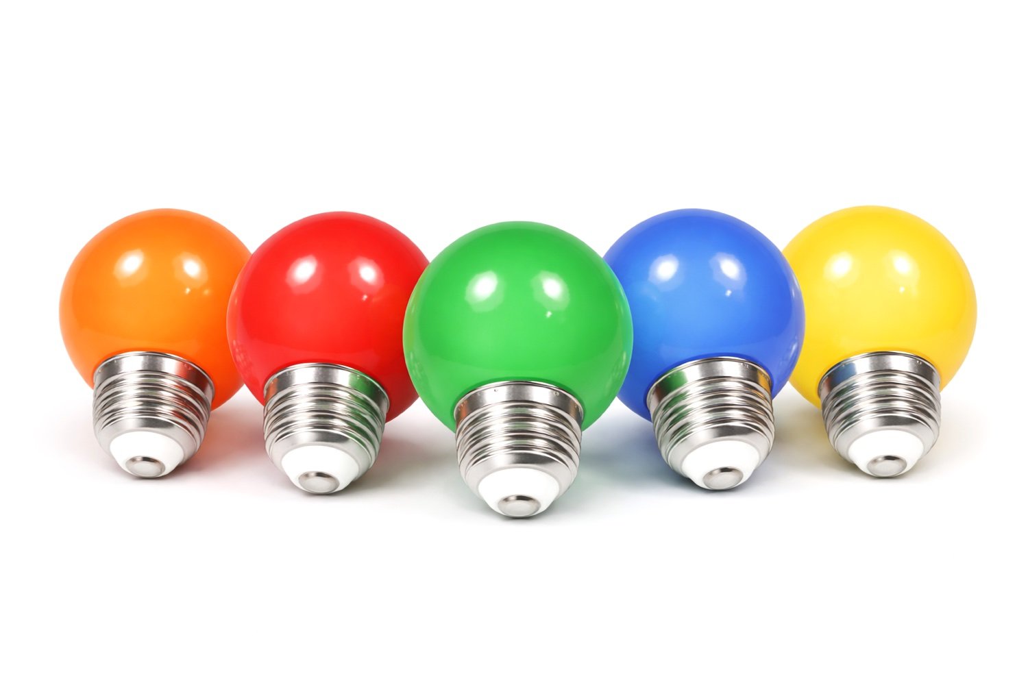 Set van 5 gekleurde ledlampen