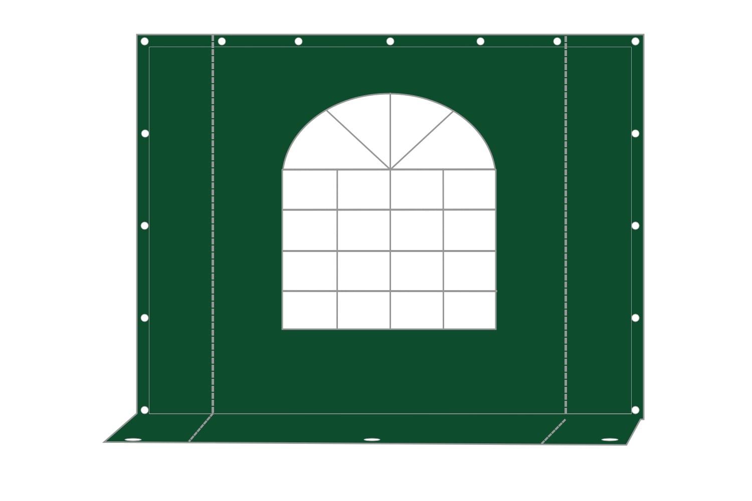 Tidyard Partytentdak tentdak UV- en waterbestendig vervangend dak paviljoendak tuinpaviljoendak voor tuin & terras & balkon tent 2x2 m taupe 270 g/m²