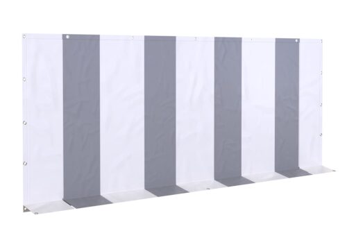 Partytent eindwand 5 meter | Met ritsen | PVC Professional | 220cm