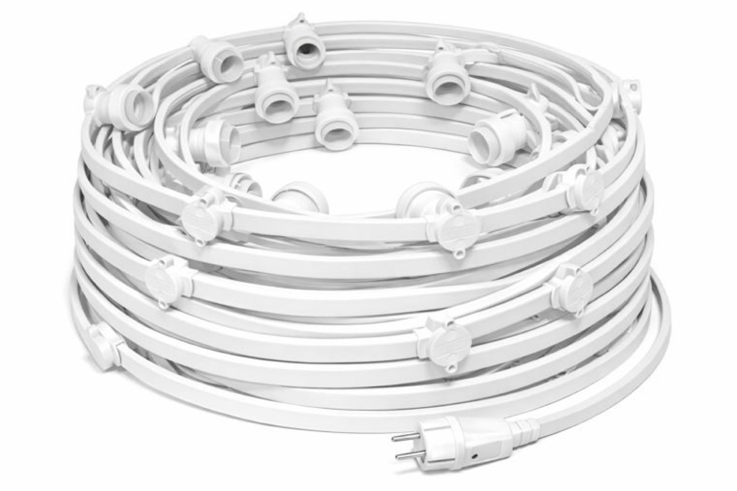 Prikkabel 100 meter | 100 of 200 fittingen | Wit