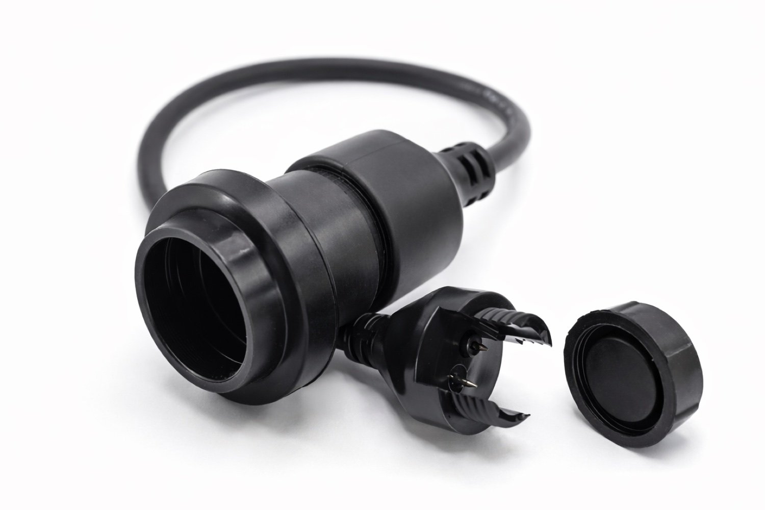 Dropper voor Prikkabel | 20cm | Zwart