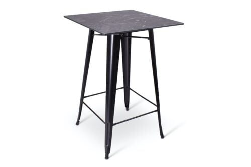 Metalen statafel - Zwart | 70x70cm | Hamburg - Outdoor