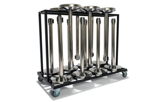 Transport trolley voor afzetpalen | 14 stuks - Professional