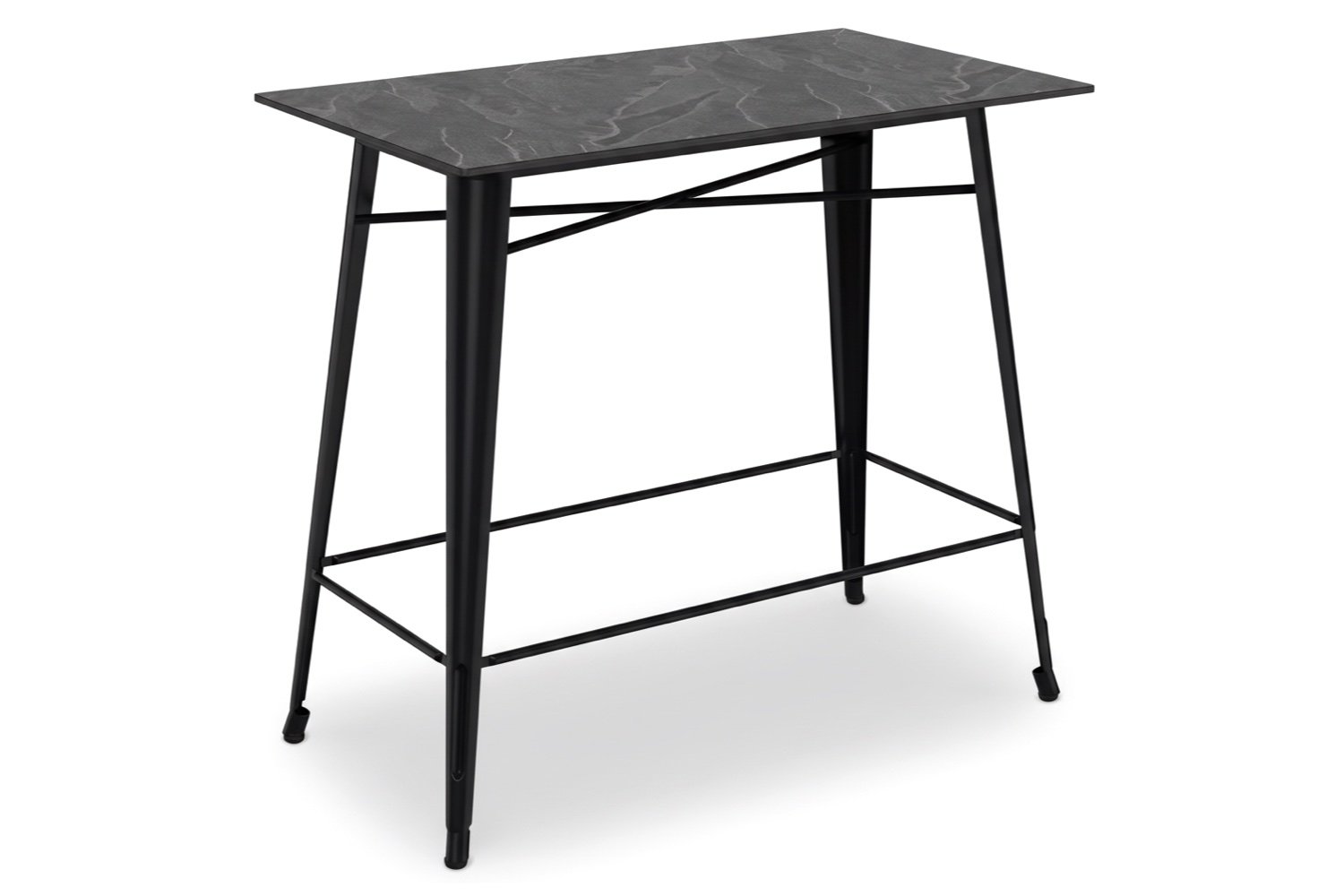 Metalen statafel - Zwart | 120x70cm | Hamburg