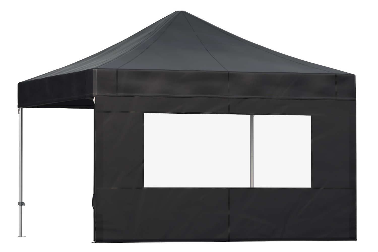 Zijwand 4m met raam – Easy up | Heavy duty PVC