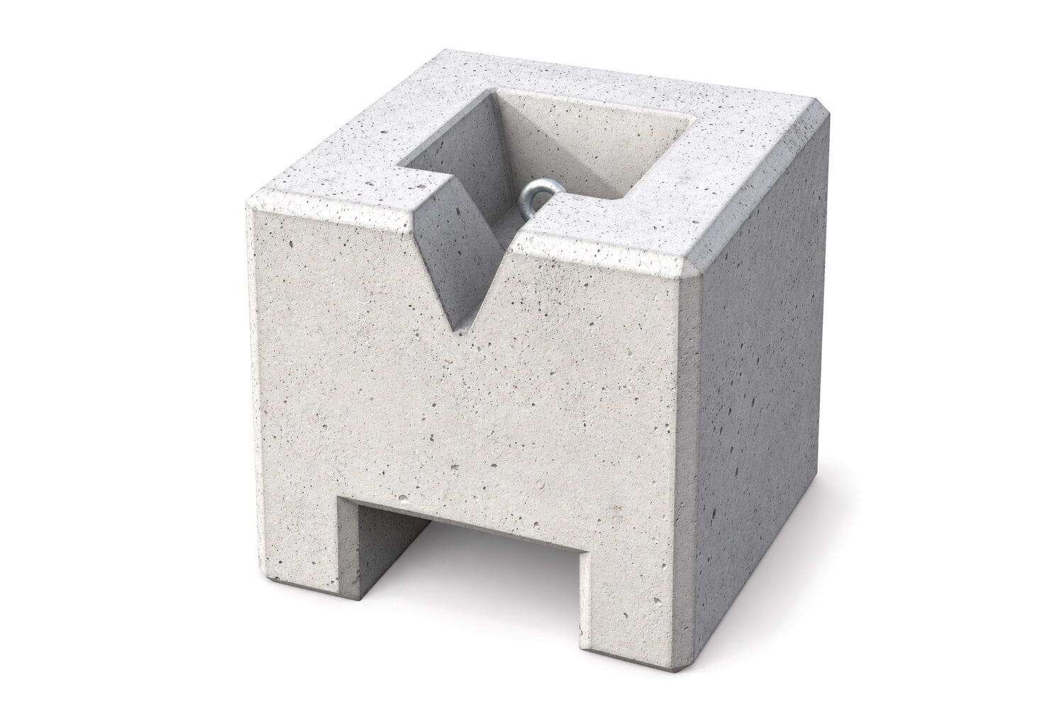 Betonblok | Betongewicht voor tenten - 120kg | Met lepelgat en uitsparing