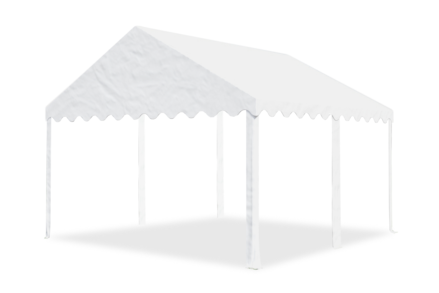 Partytent dakzeil 4x4 PVC wit
