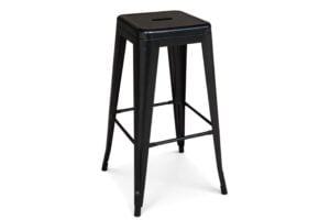 tolix barkruk zwart hambug metalen barkruk