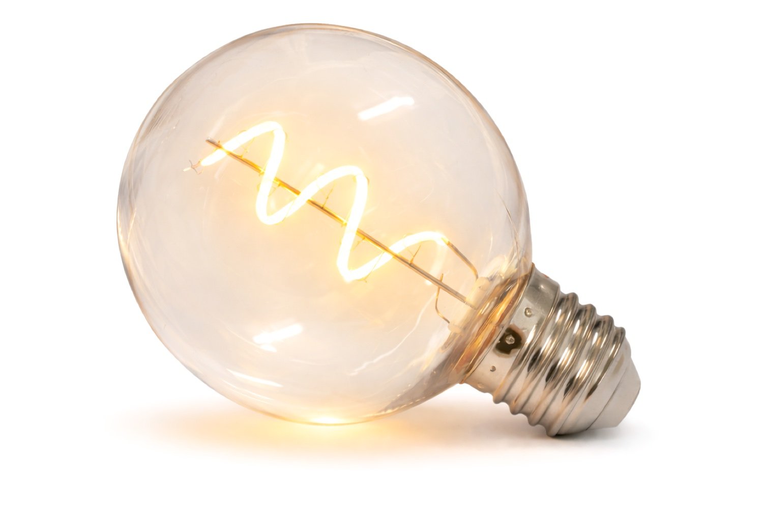 Grote Led lamp Warm wit | Spiraal filament - Dimbaar | 3 watt