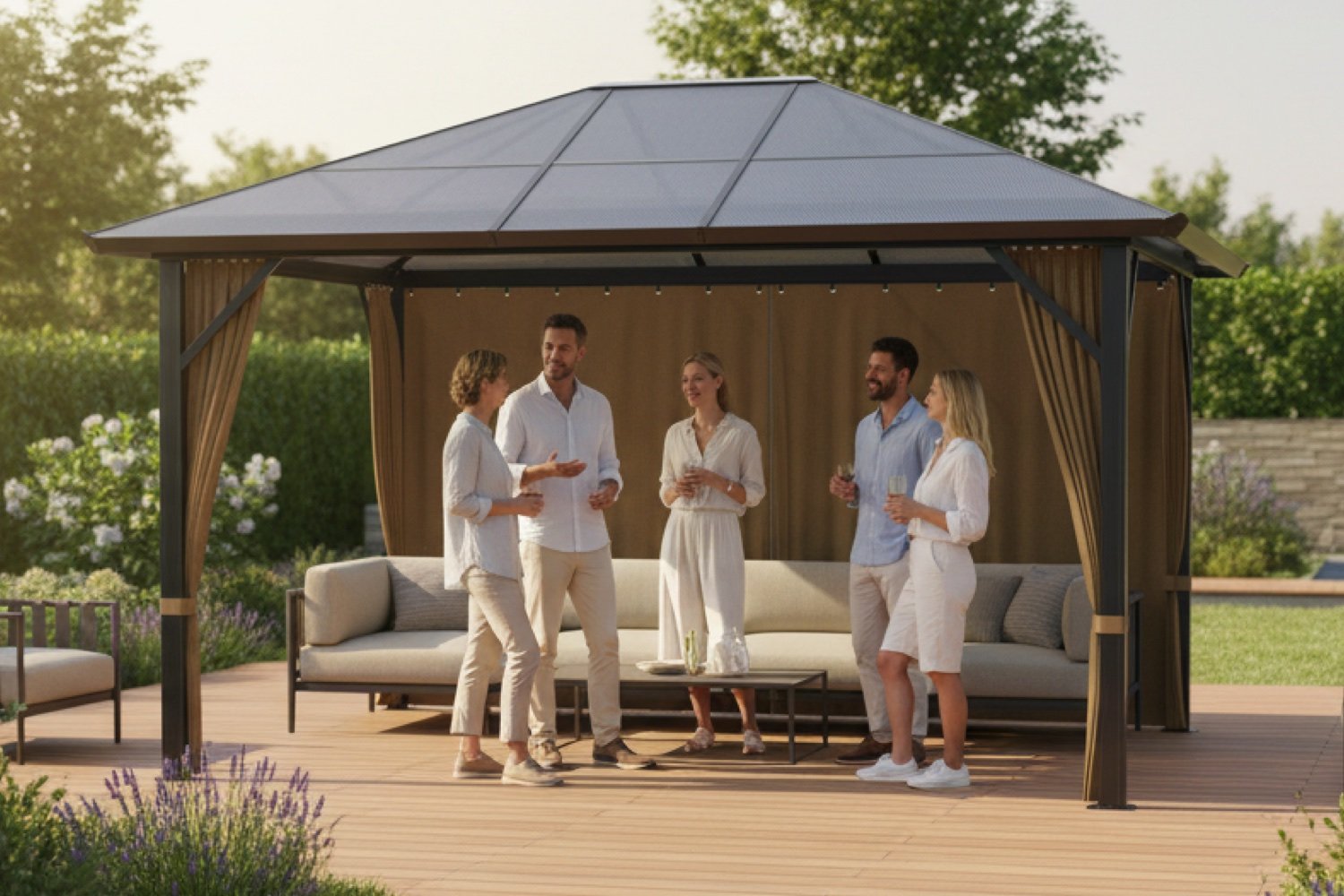 Tuinpaviljoen 3x4m | Skyshade - Lite