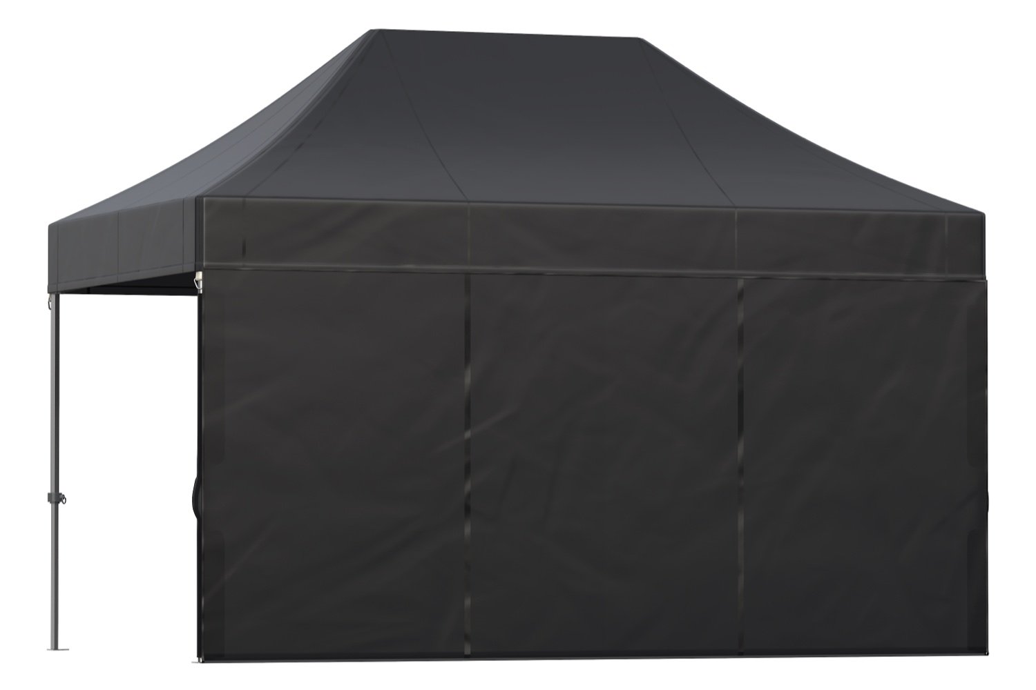 Zijwand 4,5m dicht – Easy up | Heavy duty PVC