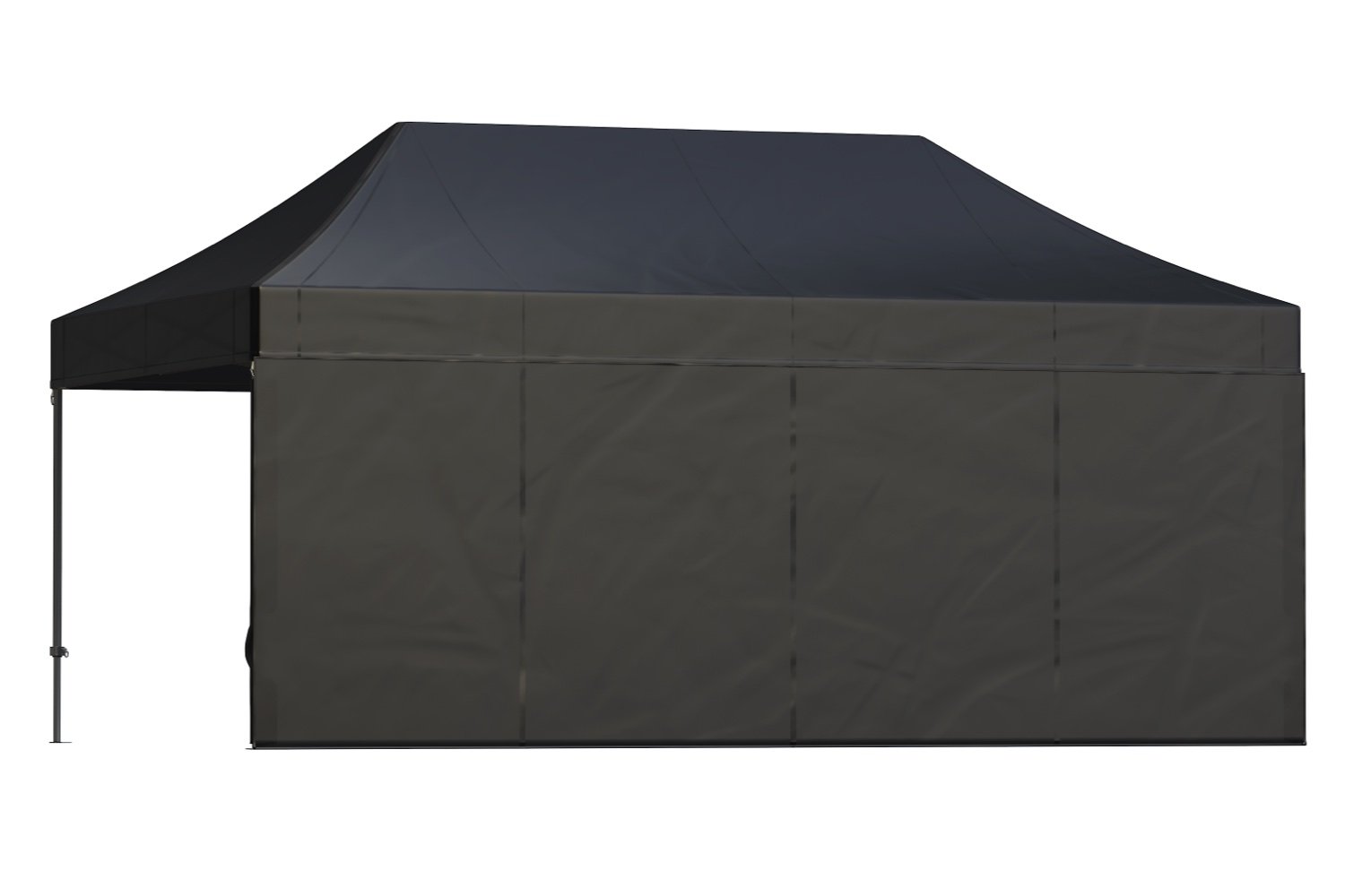 Zijwand 6m dicht – Easy up | Heavy duty PVC - 3x6m