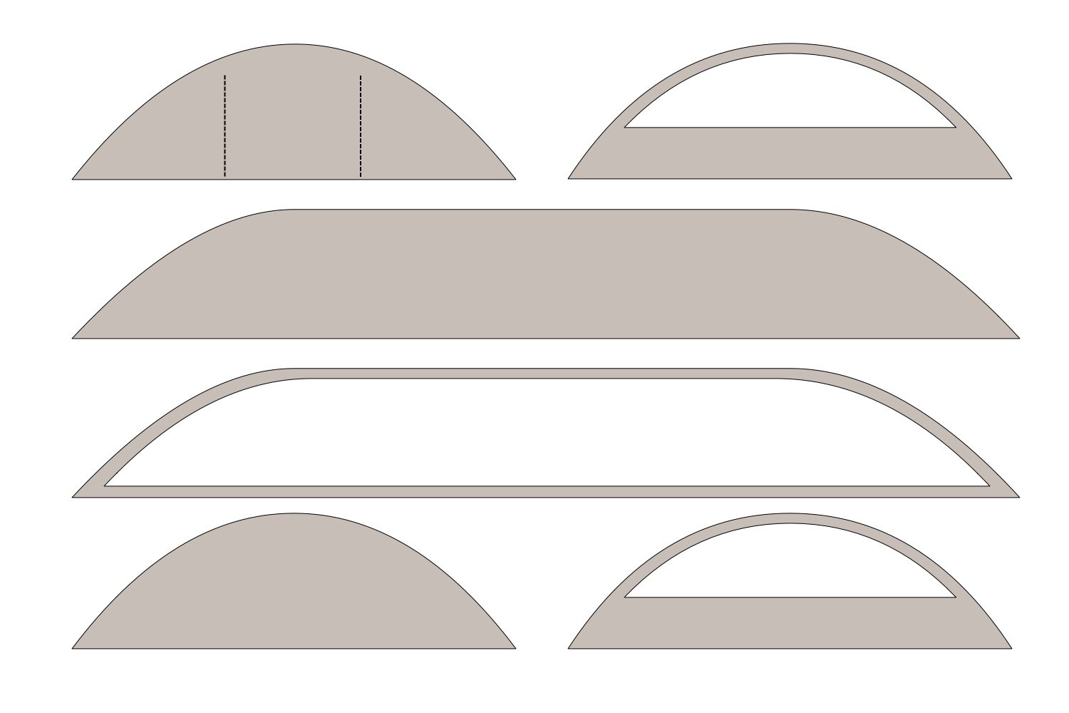 Zijwanden voor Stertent dubbelmast 13x21m